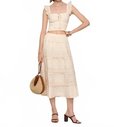 Heartloom Dionne Skirt Set In Ecru In White