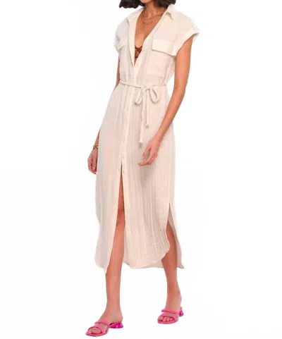 Heartloom Dixie Midi Dress In Beige In White