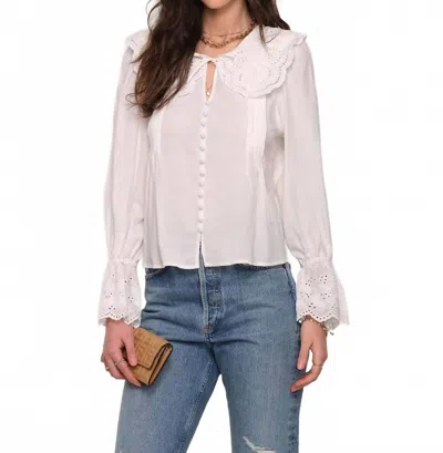 Heartloom Dolly Long Sleeve Top In Eggshell In White