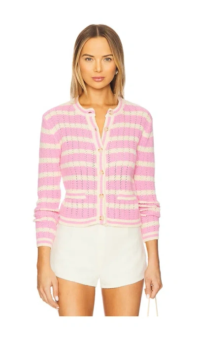 Heartloom Edolie Cardi In Pink