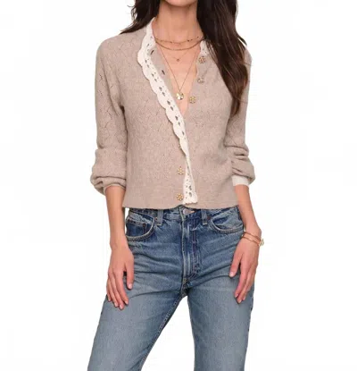 Heartloom Eleanor Cardigan In Oat In Brown