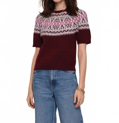 Heartloom Ellery Sweater In Merlot In Brown