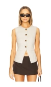 Heartloom Emerson Vest In Beige In 스톤