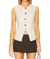 Heartloom Emerson Vest In Beige In Neutral