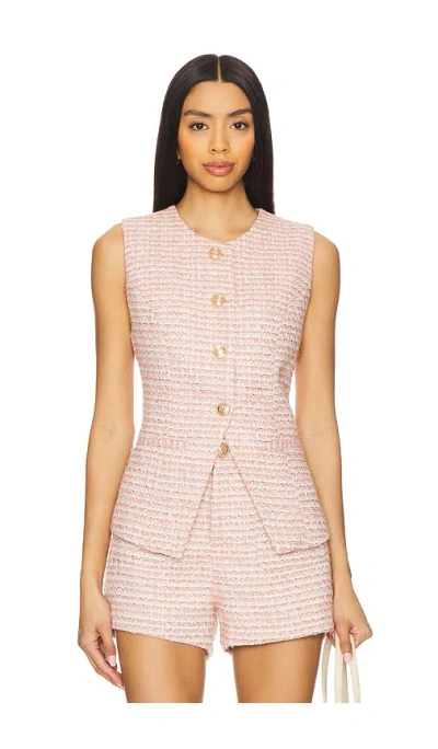 Heartloom Emerson Vest In Pink