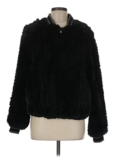 Pre-owned Heartloom Faux Fur Jacket In Black