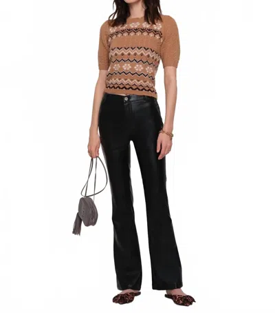 Heartloom Faux Leather Pants In Black