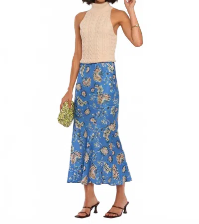 Heartloom Fiona Midi Skirt In Azure In Blue