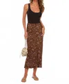 Heartloom Fiona Midi Skirt In Espresso In Brown
