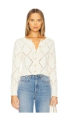 Heartloom Flynn Cardigan Top In Ivory In Ivory