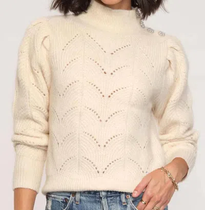 Heartloom Grace Sweater In Ivory In Beige
