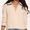Heartloom Ivana Sweater In Oat In Brown
