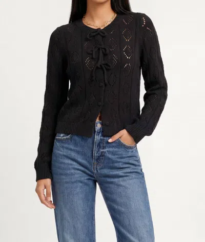 Heartloom Joelle Sweater Cardigan In Black