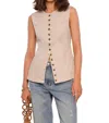 Heartloom Josette Vest In Ecru In Neutral