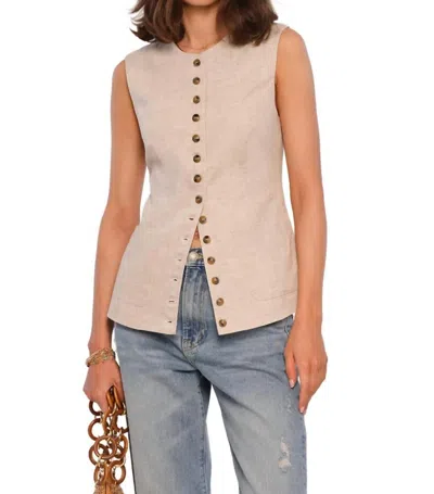 Heartloom Josette Vest In Ecru In Neutral