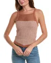 Heartloom Julie Crochet Tank In Clay In Orange