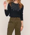 Heartloom June Sweater In Black In Black