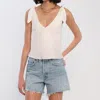 Heartloom Karina Top Tank In Ivory In Beige
