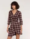 Heartloom Kay Dress In Merlot In Brown