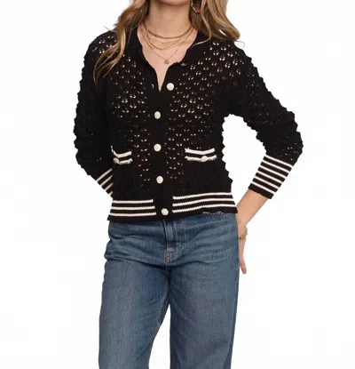 Heartloom Keenan Knit Cardigan In Black