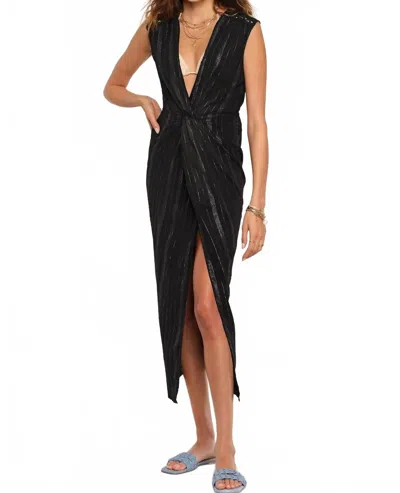 Heartloom Kravitz Cover Up Dress In Black In Blue