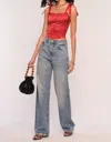 Heartloom Kylie Top In Scarlet In Red