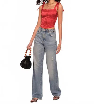 Heartloom Kylie Top In Scarlet In Red