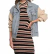 Heartloom Laney Knit Sweater Sleeves Jacket In River In Multi
