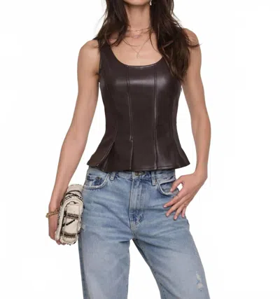 Heartloom Larosey Top In Espresso In Brown