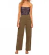 Heartloom Leah High Waist Pant In Green In Green