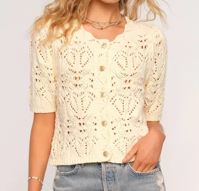 Heartloom Letitia Cardigan In Cream In Beige