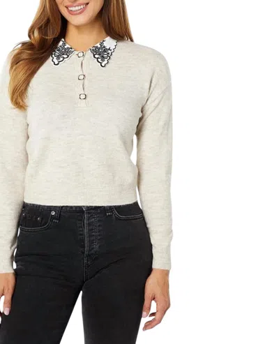 Heartloom Lexi Sweater In Oatmeal In White