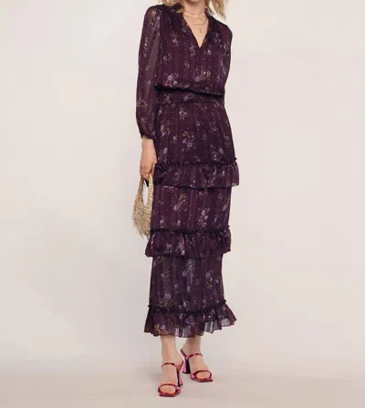 Heartloom Leyla Dress In Aubergine In Purple