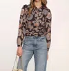 Heartloom Lindy Long Sleeve Top In Multi In Brown