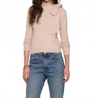 Heartloom Lissa Mock Neck Sweater In Buff In Neutral