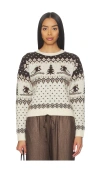 Heartloom Litchi Sweater In Animal Print