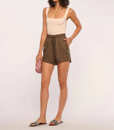 Heartloom Llaria Short In Moss In Brown