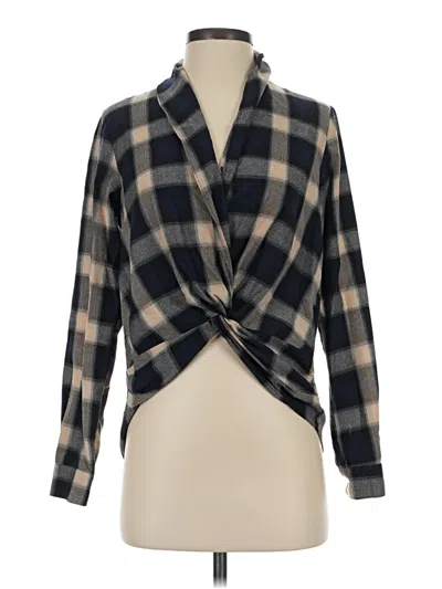 Pre-owned Heartloom Long Sleeve Blouse In Black
