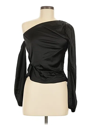 Pre-owned Heartloom Long Sleeve Blouse In Black