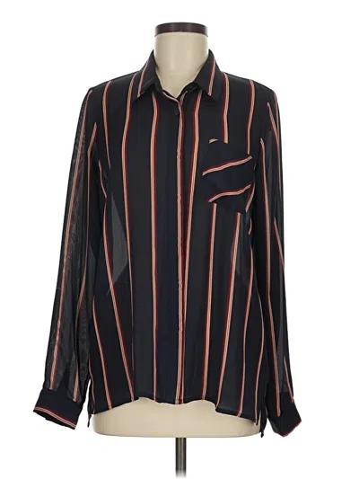 Pre-owned Heartloom Long Sleeve Blouse In Black