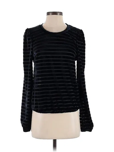 Pre-owned Heartloom Long Sleeve Top Black Turtleneck Tops