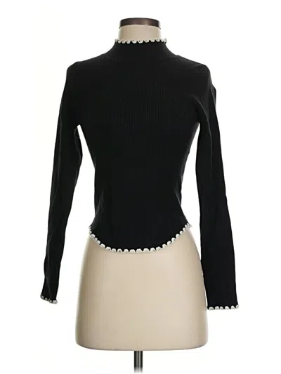 Pre-owned Heartloom Long Sleeve Turtleneck In Black