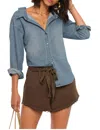 Heartloom Lora Shirt In Denim In Multi