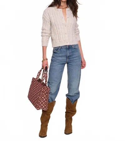 Heartloom Lottie Cable Stitch Cardigan In White