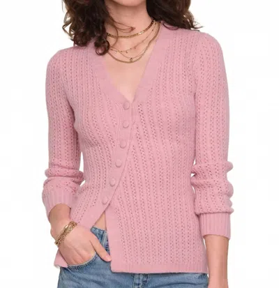 Heartloom Lovett Pointelle Sweater In Peony In Pink