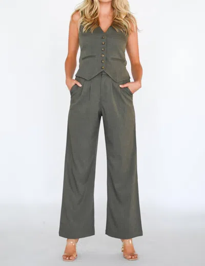 Heartloom Lucca Pant In Olive In Grey