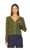 Heartloom Luna Cardi In Green