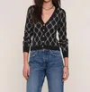 Heartloom Luna Cardigan In Black In Black