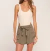 Heartloom Lyra Short In Chino Green In Multi