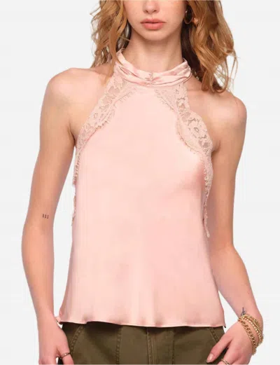 Heartloom Maelle Halter Top In Blush In Gold
